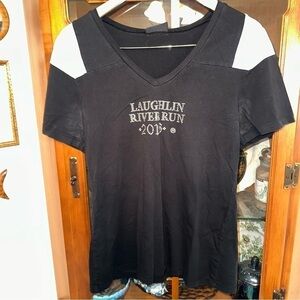 BIKER Clothing Company Laughlin 2016  T-shirt Black 2XL wings